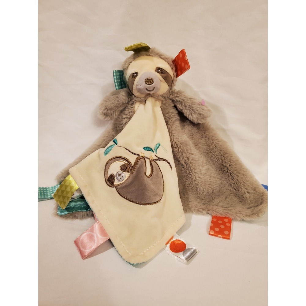 TAGGIES Mary Meyer Baby Sensory SECURITY BLANKET SLOTH Plush Lovey 13"‎